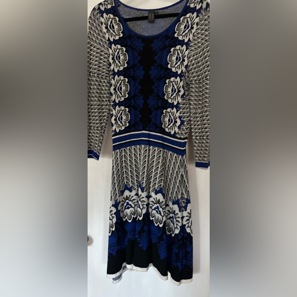 Label by Five Twelve Fit Flare Long Sleeve Knit Dress